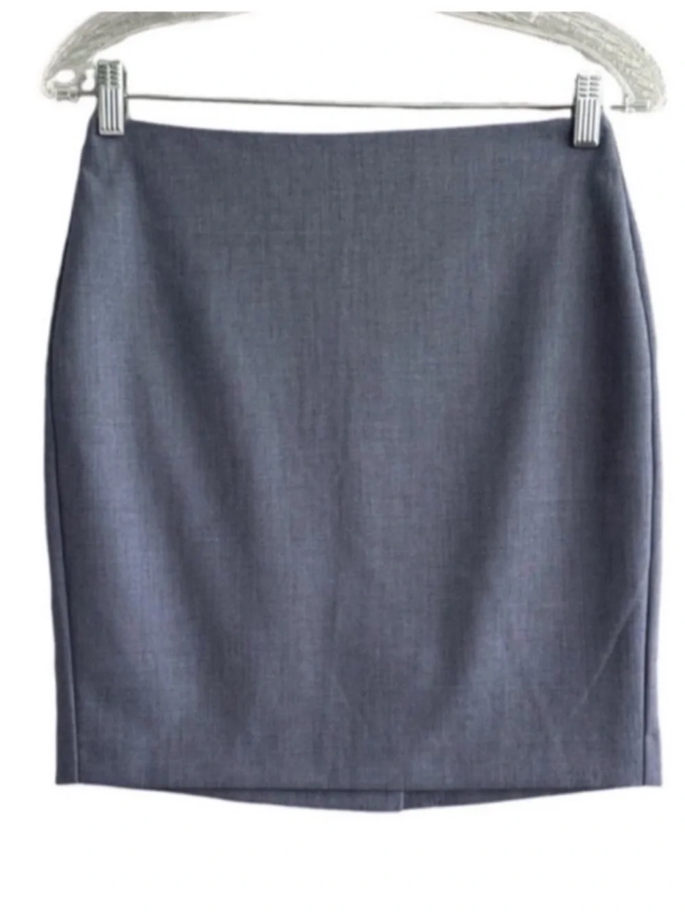Banana Republic Factory Tailored Mini Skirt Gray Blue Size 0P